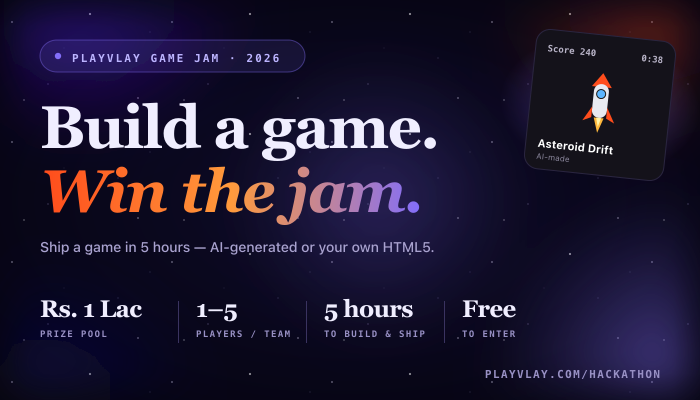 PlayVlay Hackathon Banner